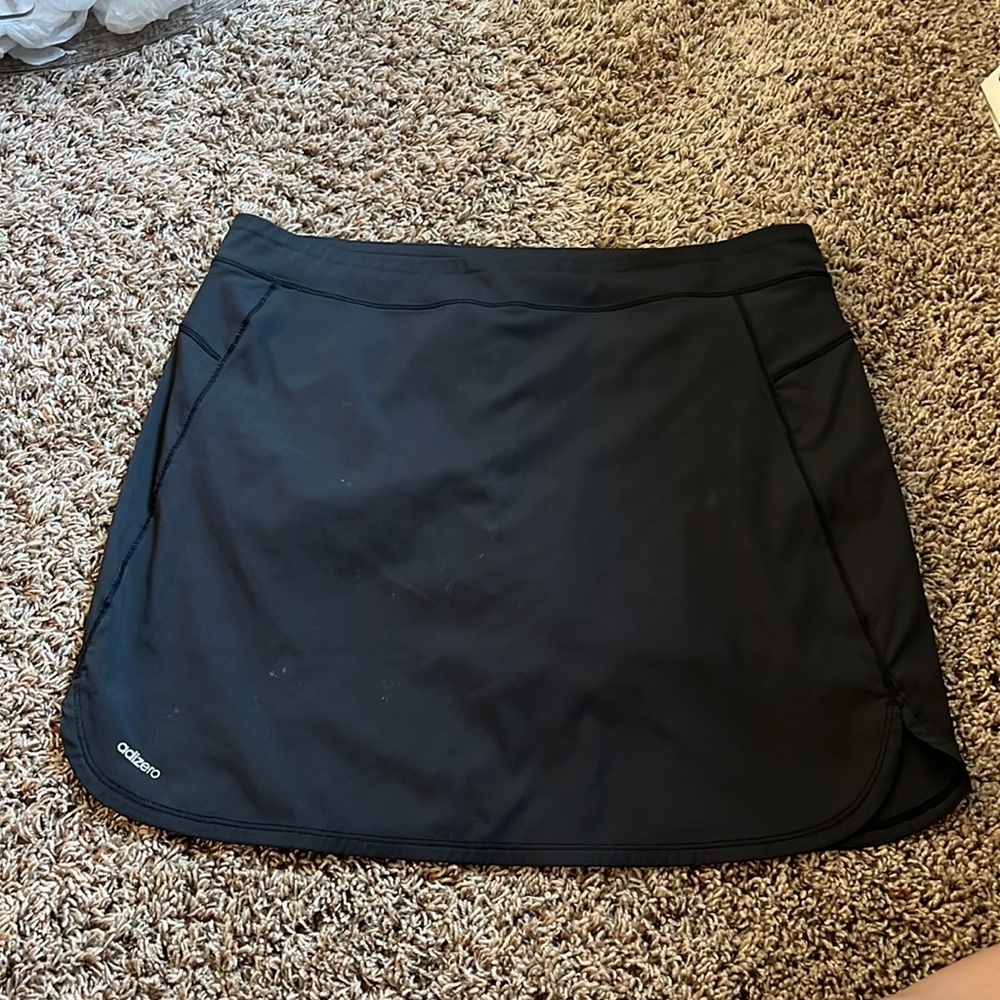 Adidas womens black golf skort. Size 8.
